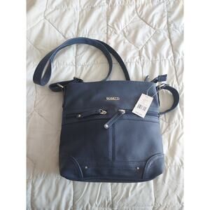 New Rosetti Purse With Tags Blue Over Shoulder Zip cross body 9 " X 9 "